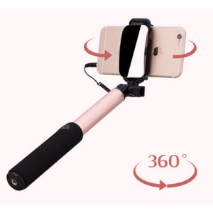 Wired selfie stick