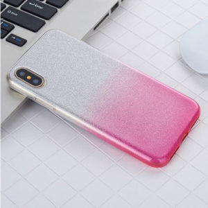 Factory price Bling Glossy Color Gradient soft TPU Cellphone Case for Glitter