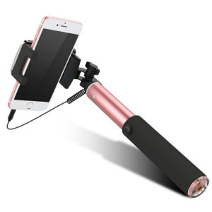 Wired selfie stick