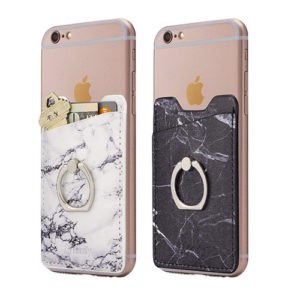 Leather Wholesale Cell Phone Wallet with Ring Holder