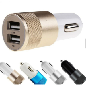 Metal Dual USB Port Car Charger