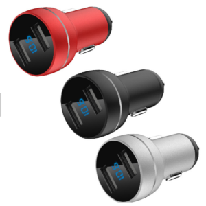 Dual USB Portable Metal Car Charger