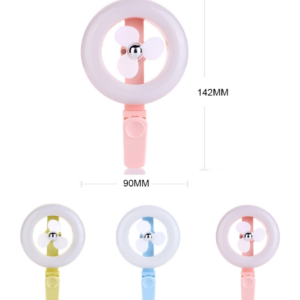 Portable 7 Colors Selfie Photography Flash LED Ring Light With Fan For Mobile Phone