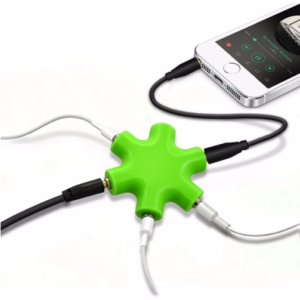 6 way branching hub Headphone audio 3.5mm splitter