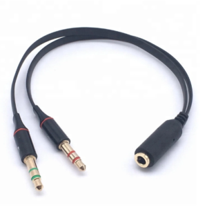 Speaker and Headphone Splitter 3.5mm stereo Audio Adapter Cable Flat