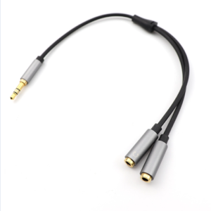 Y Splitter Cable Audio Jack Splitter 3.5mm 1 to 2 Headphone TPE Splitter Dual Earphone