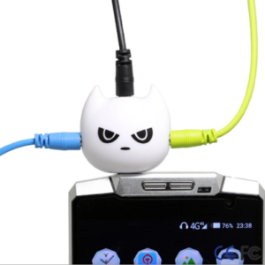 Cute 3-Way Batman Earphone Audio Splitter 3.5mm Jack Plug 1 to 3 Headphone Audio Adapter Converter