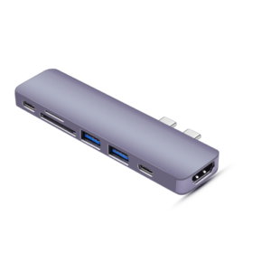 7 In 1 USB C HUB 7 Port To HD MI + PD*2 + SD/TF Card Reader + USB 3.0*2 For MacBook Pro