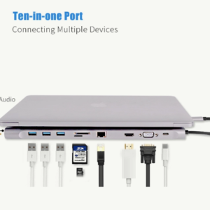 4K Type c 3.0 USB HUB to VGA DP  universal Laptop Docking Station