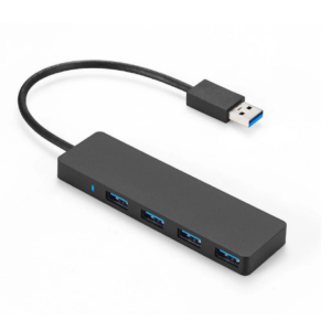 4-Port USB 3.0 Ultra Slim Data Hub for Mac, PC, USB Flash Drives and Other Devices