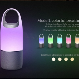 portable wireless speaker with power bank function Colorful LED music light bluetooth speaker