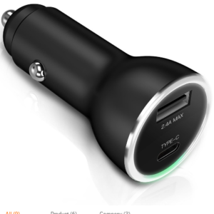 2 Port Fast Charging Phone Usb C Dual Type C PD Cigarette Car Charger