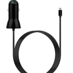 Car Battery Charger With Cables 4.8A 2.4A Fixed MFi cable