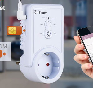 GSM SMS Thermostat Power Plug Socket with Temperature Sensor