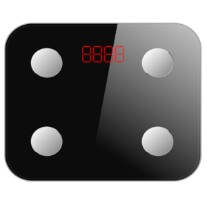 Mini Health Smart APP Connect LED Glass Bathroom Weighing Bluetooth Body Fat Monitor Digital Scale