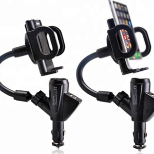 USB Car Dual 2.1A Quick USB Car Charger Mobile Phone Holder And Charger For Smartphone With Socket Cigarette Lighter Stand
