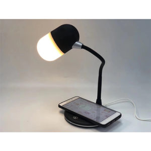 Multifunction bluetooth speaker wireless charger table lamp