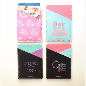PU lether Phone Wallet for card