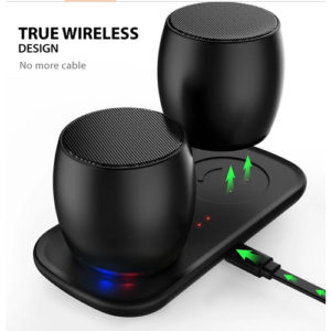 Wholesale cheap round music mini magnetic horn wireless bluetooth speaker