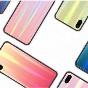 3D slim fit fashion TPU frame and Tempered Glass Phone Case