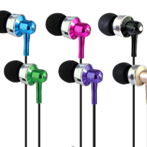 Hands free metal earphone