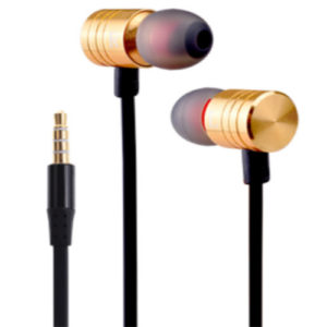 Flat metal wire with metal mid-range and plug