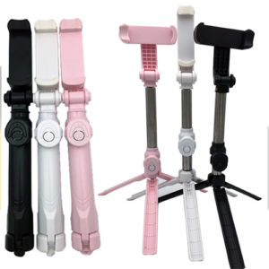 Mini LED Selfie Stick with Flash Light Monopod Handheld Mini Flash Selfie Stick for iPhone Samsung HTC Camera Smart Phone