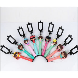 carton mini selfie stick with foldable holder