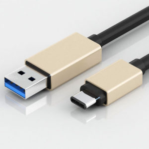 Metallic USB A to C cable