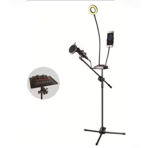 Selfie holder with light