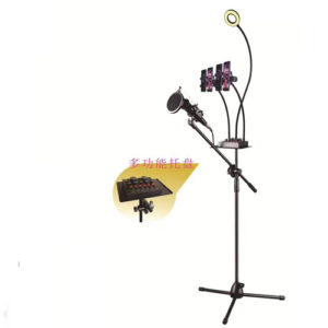 grounded Led selfie light with holder