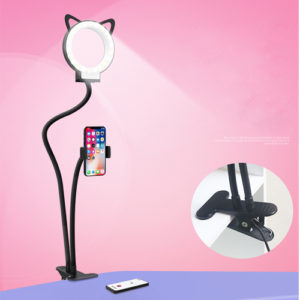 Kitty head shape selfie light with holder