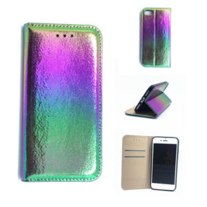 Metallic leather case