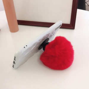 Pom pom phone holder