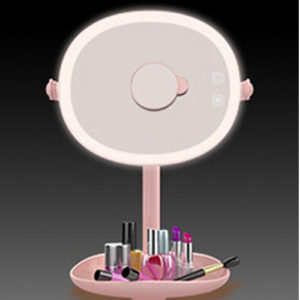 Mirror with LED light