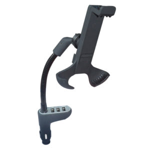 3usb car charger with holder