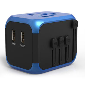 Portable fast phone charger usb power universal travel adapter
