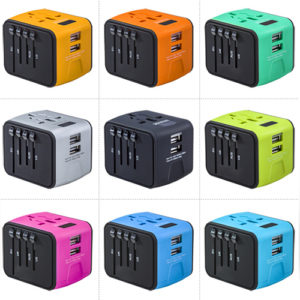 all in One Universal Travel Adapter with UK EU AU US plugs travel Charger Adapter