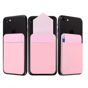 3M adhesive cell phone stick on leather wallet