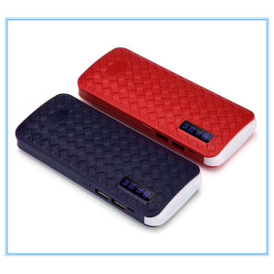 Lighthouse woven pattern  section double USB charging treasure mobile power bank