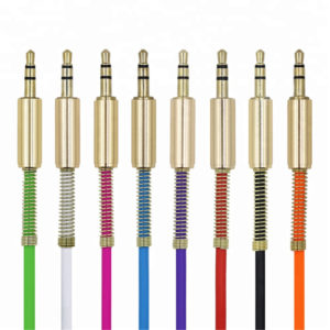 High quality braid 3.5 mm audio cable male to male AUX cable
