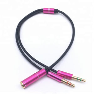 Headphone Mic Audio Y Splitter Cable Smartphone Headset to PC 3.5mm 1 Female to 2 Male Audio Cable