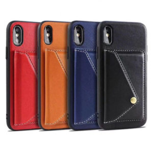 high quality  leather wallet phone case back cover for iphone xr