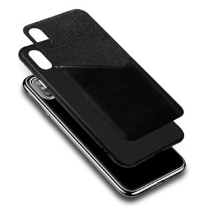 New Design Hot Sell Fashion Business Fabric  PU leather Case With Card Holder