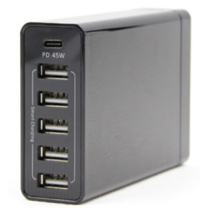 Hot multi usb charger 70W Desktop 6 port  pd charger