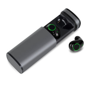 5.0 Bluetooth Version IPX5 Waterproof   Touch Control LED Light Metal TWS Wireless Earphone With  Magnetic Charging Box