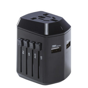 Multi-function global conversion socket with USB travel adapter