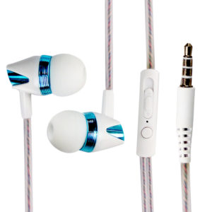 wired earphone with colorful line control good quality