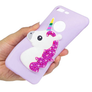 candy colors soft tpu silicone phone case colorful unicorn phone protector