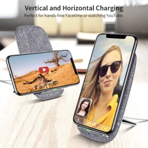 Frabic stand wireless charger